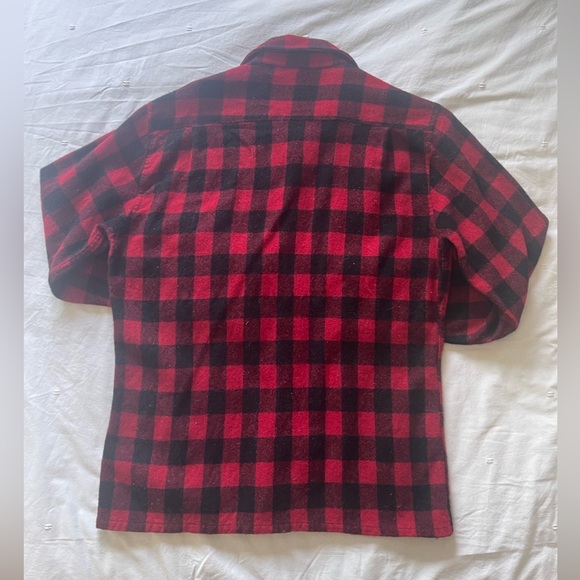 Buffalo Check Black and Red Wool Button Down - Picture 3 of 3